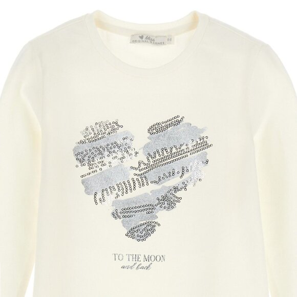 💥 SUMMER SALE - HEARTFELT GLAM STRETCHY TEE - GIRLS LONG SLEEVE SHIRTS - Picture 1 of 3